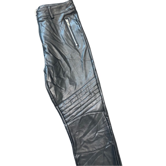 Topshop - Leather Moto Pants Leggings NWOT - Picture 11 of 13